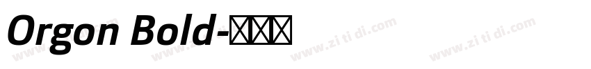 Orgon Bold字体转换